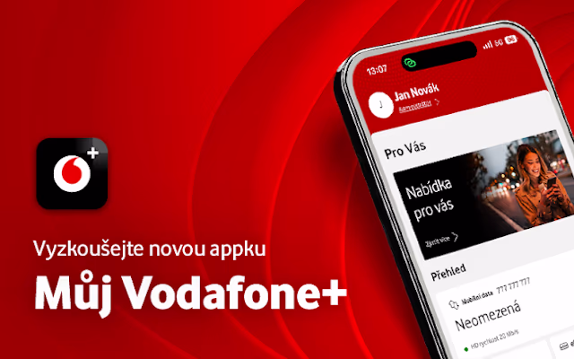 Aplikace Můj Vodafone+